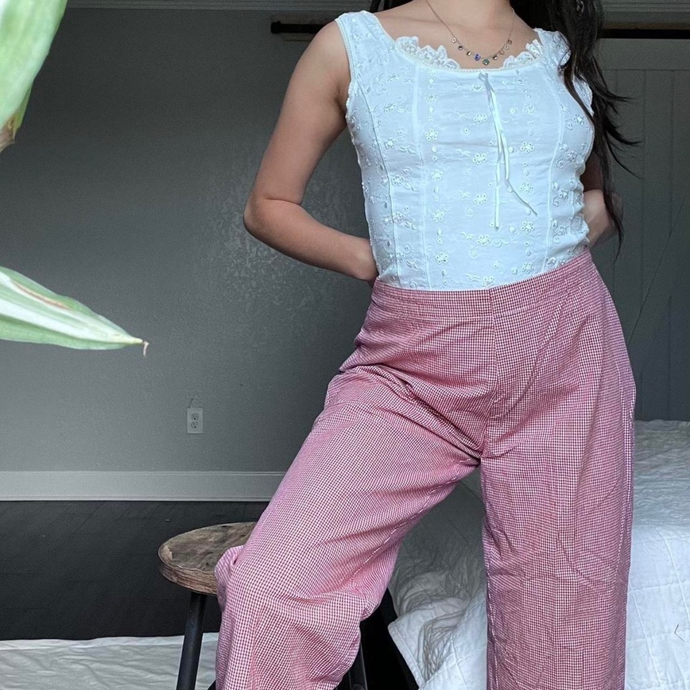 Vintage Tommy Hilfiger plaid picnic pants